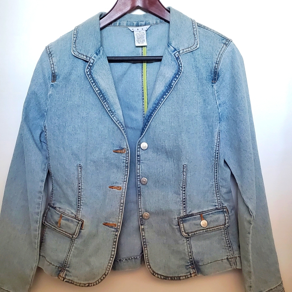 Light Wash Denim CAbi blazer